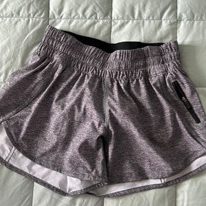 Lululemon women's size 6 gray running shorts. Only worn 1x!